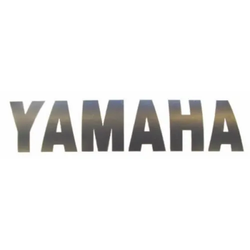 sticker woord [yamaha] onderspoiler zwart 2-delig past op aerox