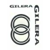 stickerset carbon 5-delig past op gilera