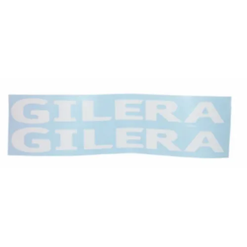 sticker woord [gilera] wit 2-delig