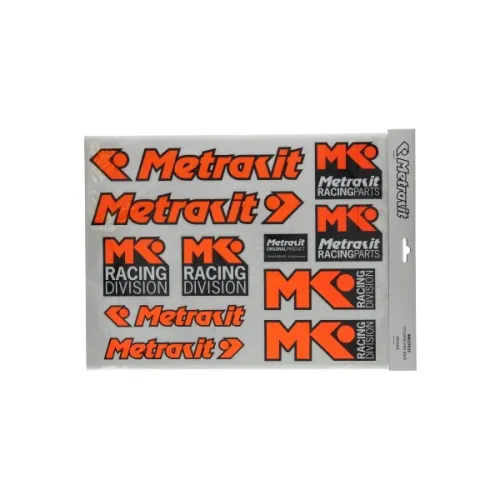 stickerset metrakit pro race oranje/zwart past op univ 98027022