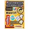 stickerset falko sponsor agv/arai/bridgestone/castrol/pirelli/regina 12-delig past op univ 982028