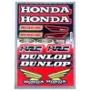 stickerset falko sponsor dunlop/honda/hrc rood 14-delig past op univ 982034