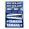 stickerset falko sponsor dunlop/max air/yamaha blauw 11-delig past op univ 982035