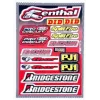 stickerset falko sponsor bridgestone/renthal/showa/splitfire rood 15-delig past op univ 982036