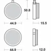 remblokset sbs rond voor past op fs1, rd-m 500hf