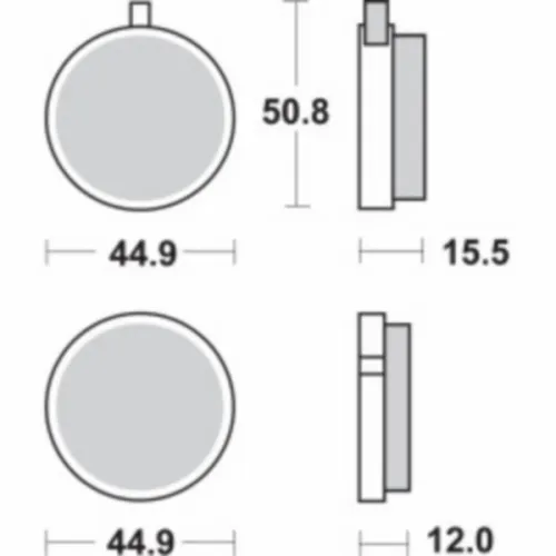 remblokset sbs rond voor past op fs1, rd-m 500hf