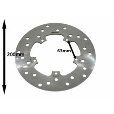 remschijf Piaggio origineel voor 200mm past op et2-et4, fly, lxv, primavera, sprint, vespa lx, vespa S, zip sp 56395r