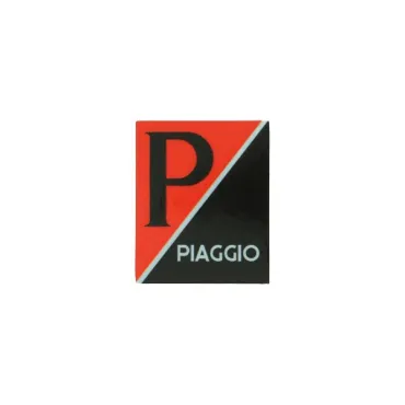 sticker logo voorscherm zwart/rood past op lx, piaggio, primavera, sprint