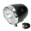 koplamp rond (made in EU) oldtimer/model puch 130mm zwart