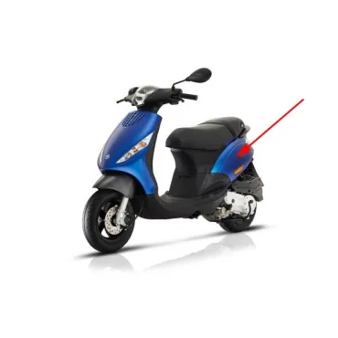 zijscherm Piaggio origineel euro-4 blauw mat 284/a past op zip 4t 1b005483000dz