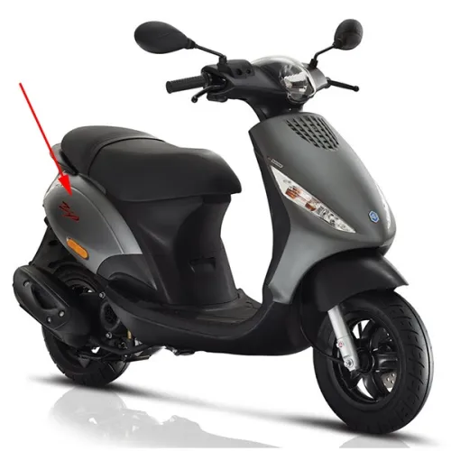 zijscherm Piaggio origineel grijs titanio 742/B past op zip 4t [euro4] 1b005483000ez