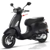 sierstrip Piaggio origineel beenschild [notte] links zwart glans past op sprint cm2984035