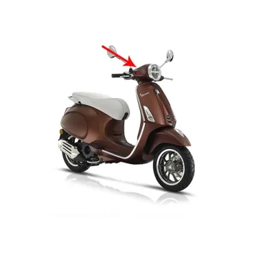 stuurkap Piaggio origineel boven mat bruin 139/a past op primavera 67364600ml