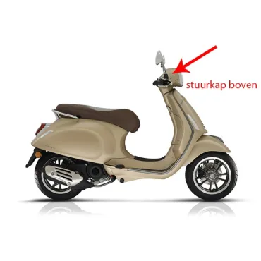 stuurkap Piaggio origineel boven matt beige 516/A past op primavera 67364600q9