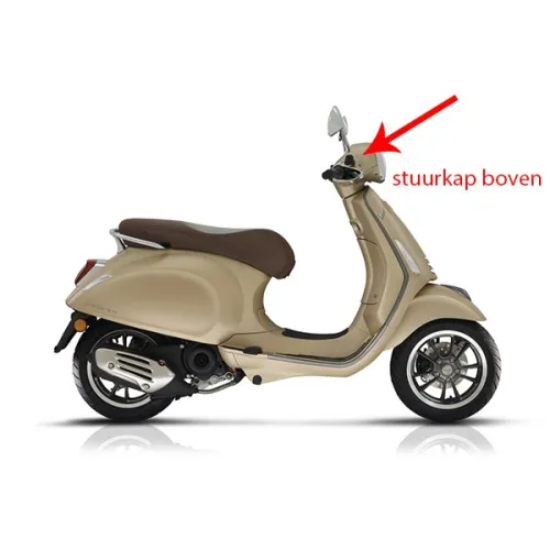 stuurkap Piaggio origineel boven matt beige 516/A past op primavera 67364600q9