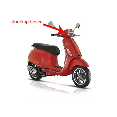 stuurkap Piaggio origineel boven mat rood 896/a past op primavera 67364600s8