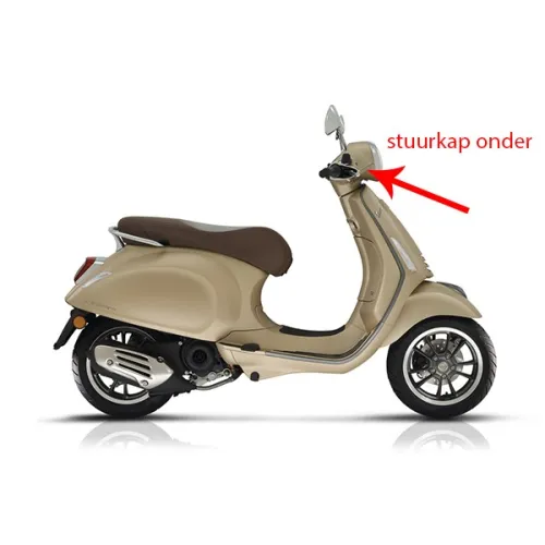 stuurkap Piaggio origineel onder matt beige 516/A past op primavera 1b005469000q9