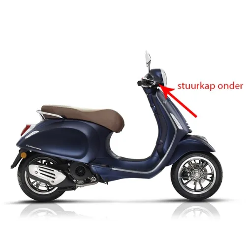 stuurkap Piaggio origineel onder mat blauw 288/a past op primavera 1b005469000dy