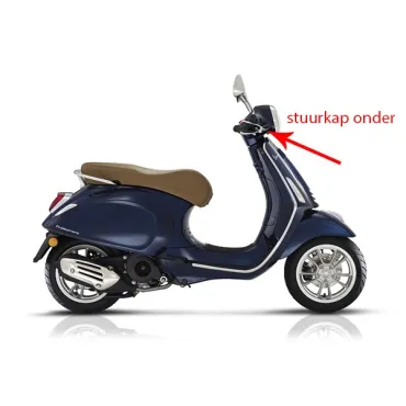 stuurkap Piaggio origineel onder blauw met 289/a past op primavera 1b005469000dk