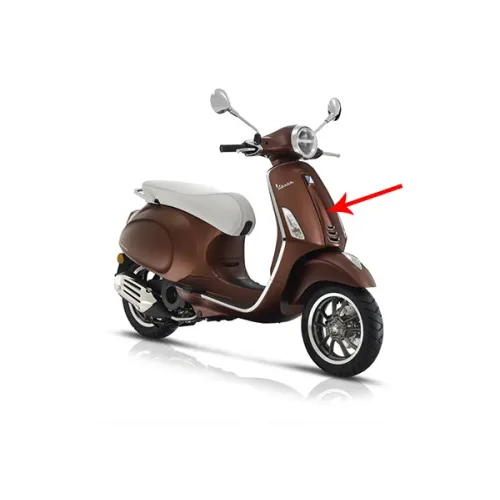 voorscherm Piaggio origineel midden mat bruin 139/a past op primavera rst 1b005209000ml