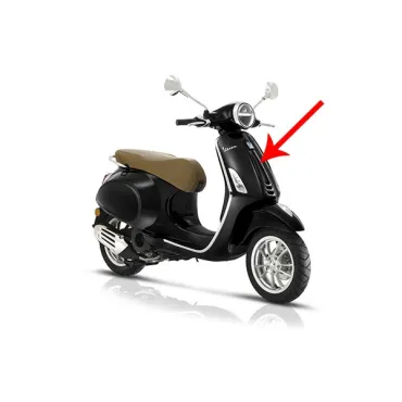 voorscherm Piaggio origineel midden zwart vulcano 98/a past op primavera rst 1b005209000xn2