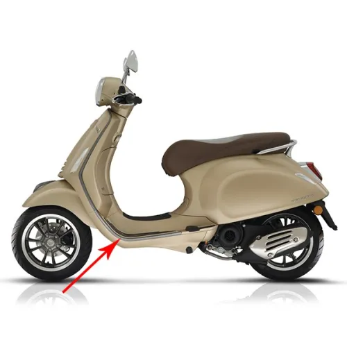 sierstrip Piaggio origineel treeplank linksonder antraciet past op primavera cm2986025