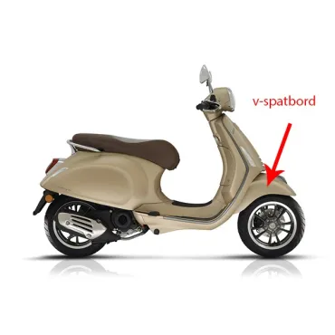 voorspatbord Piaggio origineel matt beige 516/A past op primavera 1b006643000q9