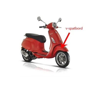 voorspatbord Piaggio origineel mat rood 896/a past op primavera 1b006643000s8