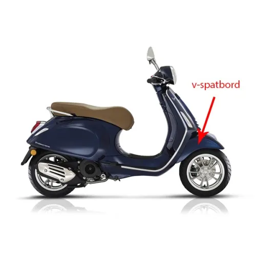 voorspatbord Piaggio origineel blauw met 289/a past op primavera 1b006643000dk