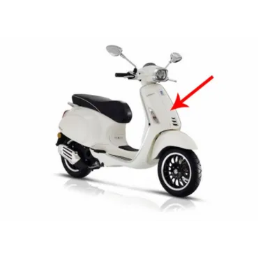 voorscherm Piaggio origineel midden euro-4/5 wit monte 544 past op primavera rst, sprint 1b005209000br