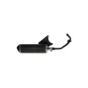 uitlaat cpl ovaal (made in EU) (mod.akrapovic) euro-4 zwart/zwart past op primavera, sco piaggio 4t-3v I-get, sprint