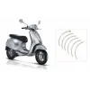 stickerset Piaggio origineel achterwiel zwart past op elettrica, primavera, sprint 2h002850000a3