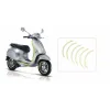 stickerset Piaggio origineel voorwiel geel past op elettrica, primavera, sprint 2h002849000a6