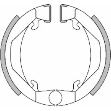 remsegmentset polini 80x18mm voor/achter past op 103spx, 103, camino, maxi, px 176.1241