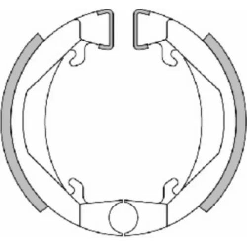 remsegmentset polini 80x18mm voor/achter past op 103spx, 103, camino, maxi, px 176.1241