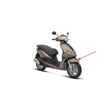 voorspatbord Piaggio origineel bruin marrone 130/a past op fly new 2012 67368200me