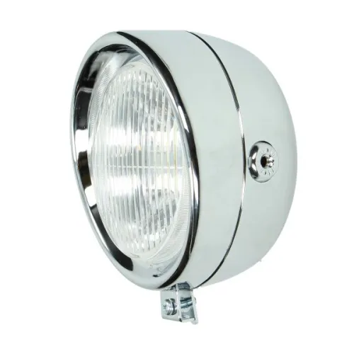 koplamp DMP rond classic chroom past op maxi, puch