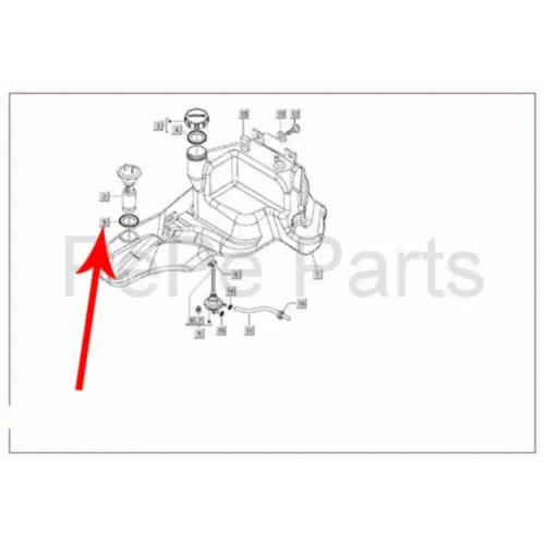 benzinezender Piaggio origineel pakking euro-2/4/5 past op zip 2t , zip 4t 259079