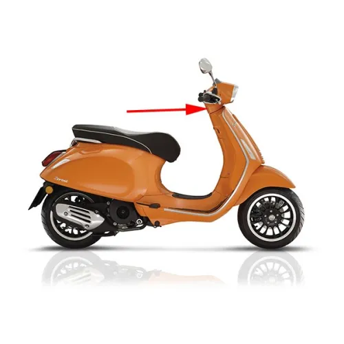 stuurkap Piaggio origineel onder oranje 890/a past op sprint 1b001231000ta