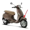 voorspatbord Piaggio origineel bruin 129/a past op primavera 1b000947000md