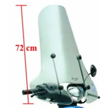 windscherm Piaggio origineel + bev. set hoog 72cm helder past op zip2000 582338