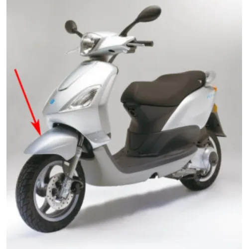 voorspatbord Piaggio origineel zilver exca. 738 past op fly 60029300f2