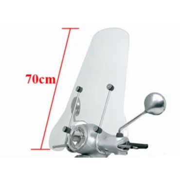 windscherm Piaggio origineel + bev. set hoog 70cm helder past op vespa lx 622192