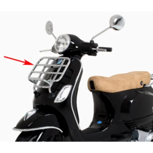 voordrager Piaggio origineel opklapbaar chroom past op vespa lx 672082