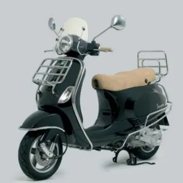 sierbeugelset Piaggio origineel + bev. set zijscherm chroom 2-delig past op lxv, vespa lx 602896m