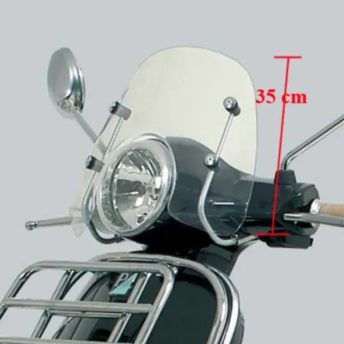 windscherm Piaggio origineel + bev. set laag euro-3/4 28cm helder past op gts, gts 250cc, gts alle mod., gts super 300cc 672901