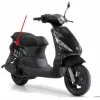 zijscherm Piaggio origineel zwart mat past op zip 4t 57540600xn6