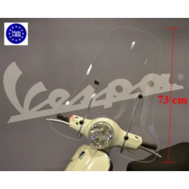 windscherm Regia + bev. set hoog (made in EU) helder past op vespa lx