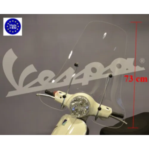 windscherm Regia + bev. set hoog (made in EU) helder past op vespa lx