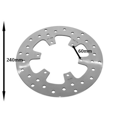 remschijf Piaggio origineel voor 240mm past op mp3 649226